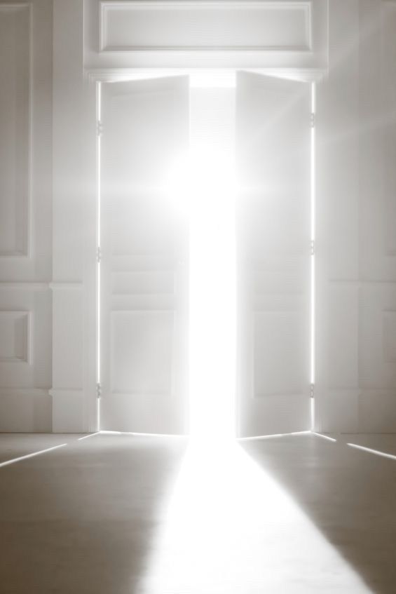 Light through doorway